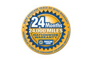 napa autocare peace-of-mind warranty badge