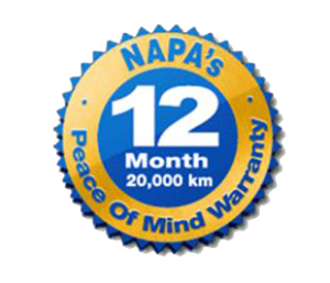 napa 12 month warranty badge