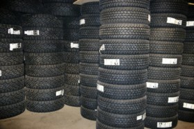 stacks of tires