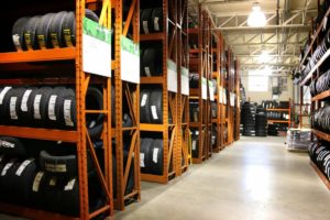 tire storage aisles