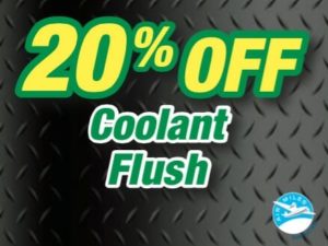 25% off coolant flush coupon
